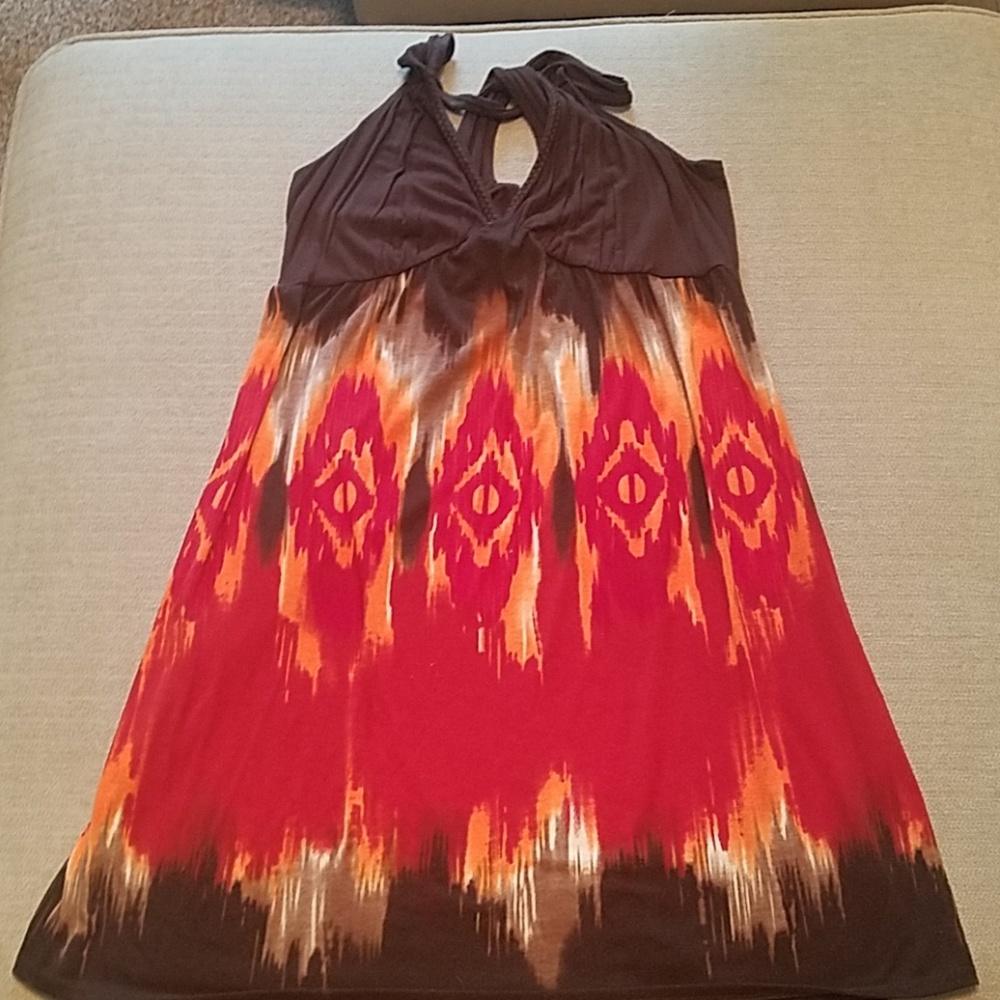 Summer dress. Tribal like print